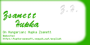 zsanett hupka business card